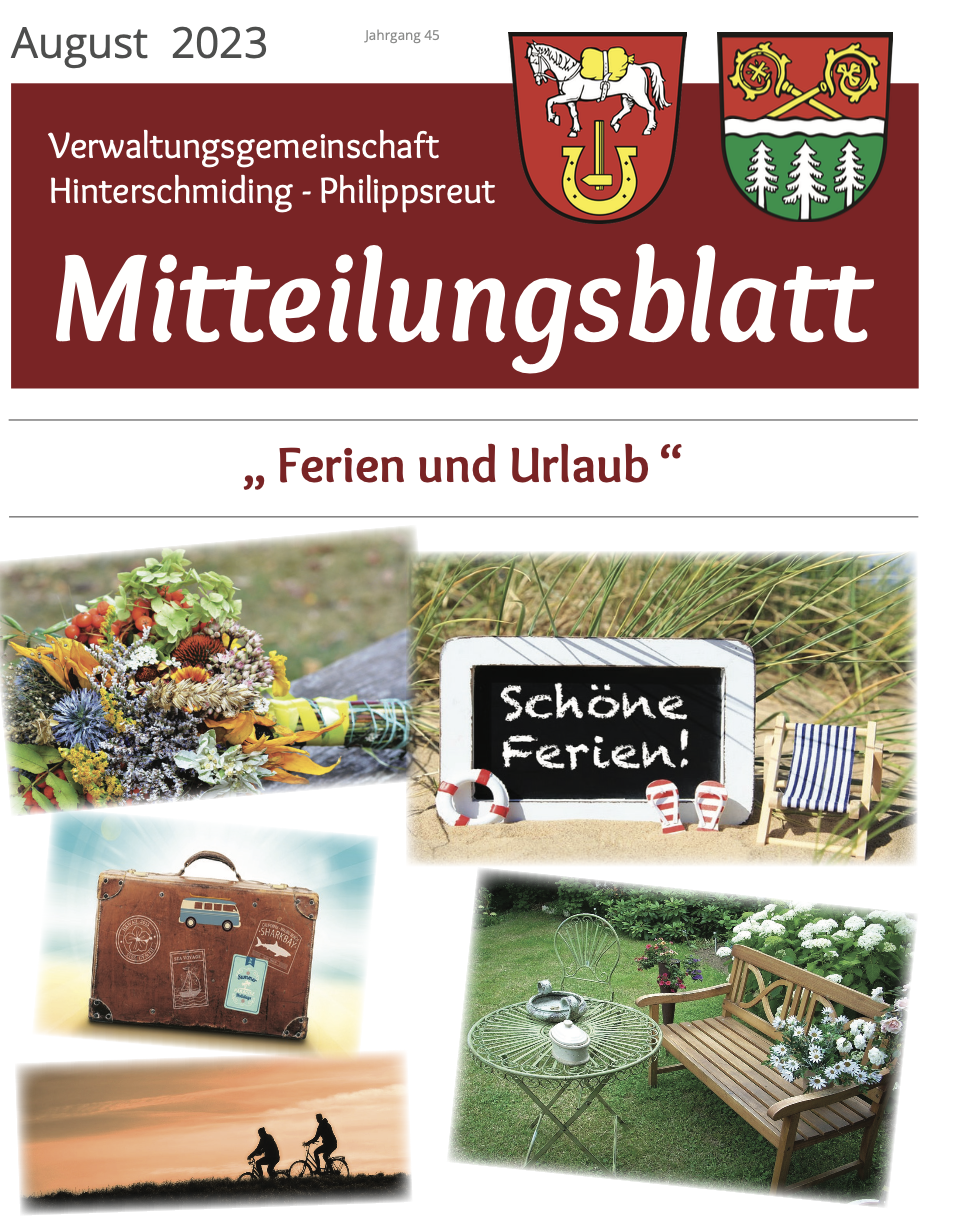 Mitteilungsblatt August 2023 - Philippsreut Gemeinde